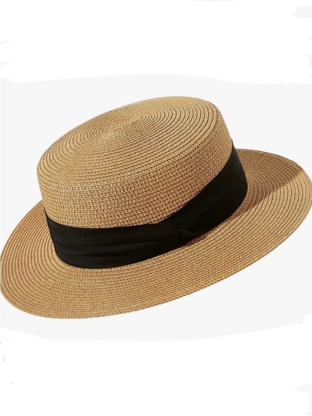 TARGET Straw Resort Hat w/ Black Ribbon NWOT $25